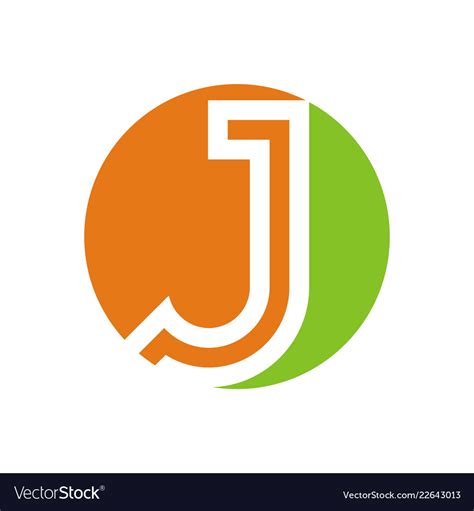J Letter Logo Design Royalty Free Vector Image