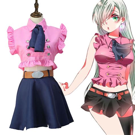 The Seven Deadly Sins Elizabeth Liones Cosplay Costume Outfits