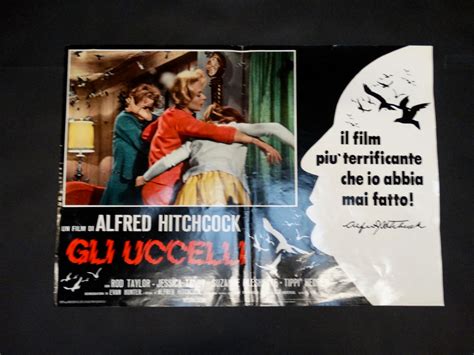 alfred hitchcock the birds italian poster version gli uccelli early california antiques shop