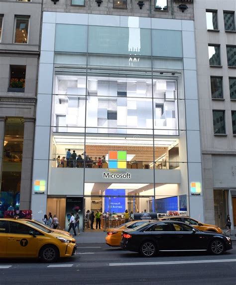 Microsoft 5th Avenue Store In New York City Editorial Photo Image Of