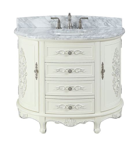 It's retro with a modern twist. Antique Style 42" Collection White Bathroom Vanity