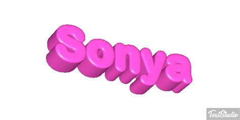 Sonya Name Animated  Logo Designs