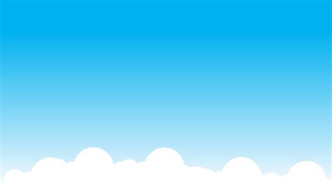 4 Cartoon Blue Sky And White Clouds Ppt Backgroundsbest Powerpoint