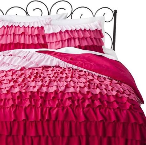 Pink Ruffle Twin Bedding Ruffle Comforter Queen Comforter Sets Bedding Sets Pink Bedding