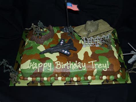 The army cake was iced in an army green color and i used spray color green and black to create the camouflage look. Becky's Sweets: Army Cake