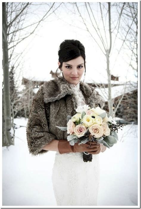 Wedding Coats For Winter Brides 019 Snowy Wedding Wedding Coat Winter