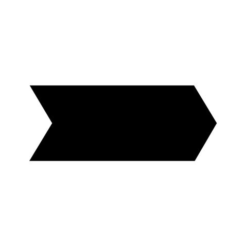 Straight Pointed Arrow Icon Black Vector Arrow Pointing To The Right
