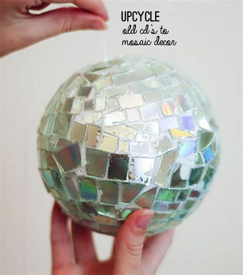 Upcycle Old Cds Into Home Decor Diy Disco Ball Diy Recycled Projects