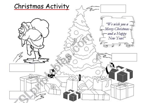 Christmas Activity Esl Worksheet By Franciassis