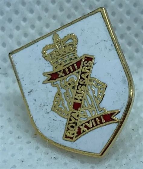 13th18th Royal Hussars New British Army Military Captielapel Pin
