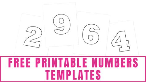 Large Printable Numbers 1 10 Pdf Printable Form Templates And Letter