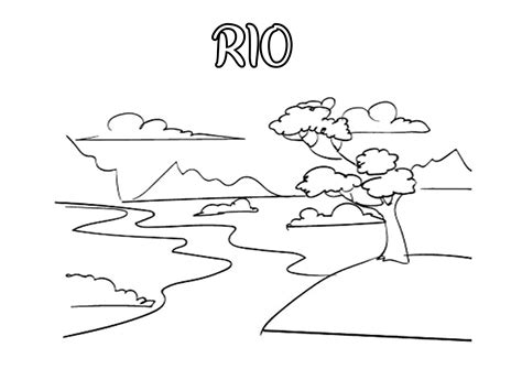 Desenho De Rio Para Colorir Modisedu