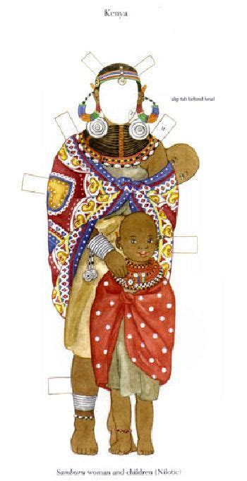 African Paper Dolls