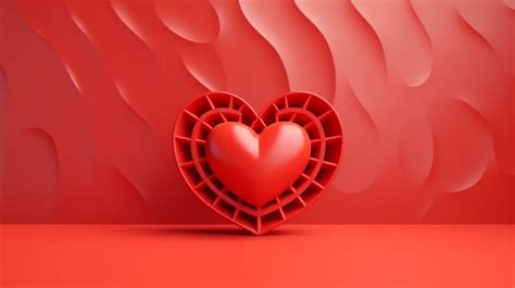 3d Rendered Heart Symbol Perfect For Valentine S Day Posters Banners Or