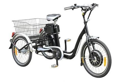 22 Electric Adult Tricycles Black 3 Wheel Electric Trike With Rear
