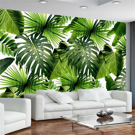 Custom Mural Wallpaper Tropical Rainforest Free Shipping Bvm Home