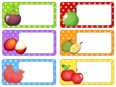 Label Design With Fresh Fruits 419241 Vector Art At Vecteezy