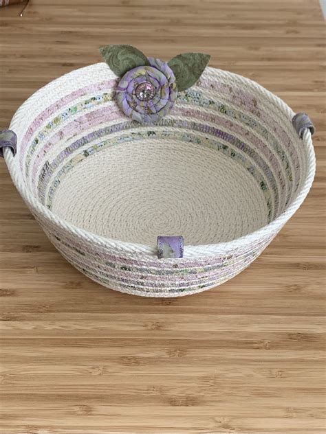 Coiled Rope Bowl Rope Basket Rope Crafts Diy Fabric Bowls