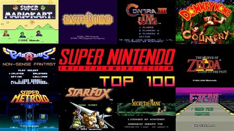 Super Nintendosnes Top 100 Games Youtube
