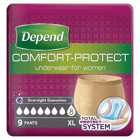 Depend Comfort Protect XL Incontinence Pants Women | Ocado