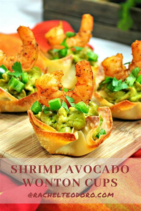Appetizers simply stimulate a person's appetite, making him/her thoroughly hungry. Shrimp Avocado Wonton Cup Appetizer Recipe