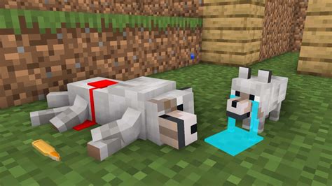 Download A Loyal Minecraft Wolf Standing Proudly In The Wilderness