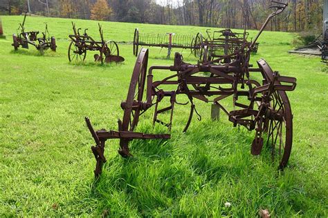 March Of The Antique Farm Implements Photograph By Rauno Joks Fine