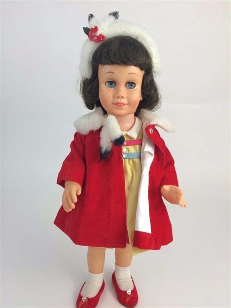 Chatty Cathy 2 Doll Hard Face Brunette Works Nursery School And Red