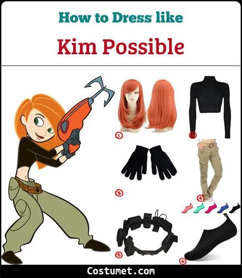 Kim Possible Costume For Cosplay Halloween