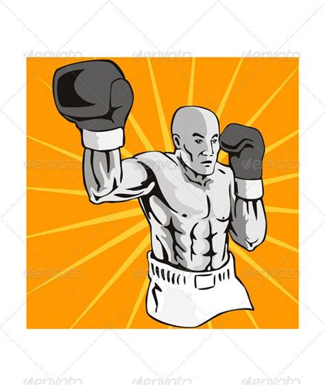 Boxer Boxing Knockout Punch Retr By Patrimonio Graphicriver