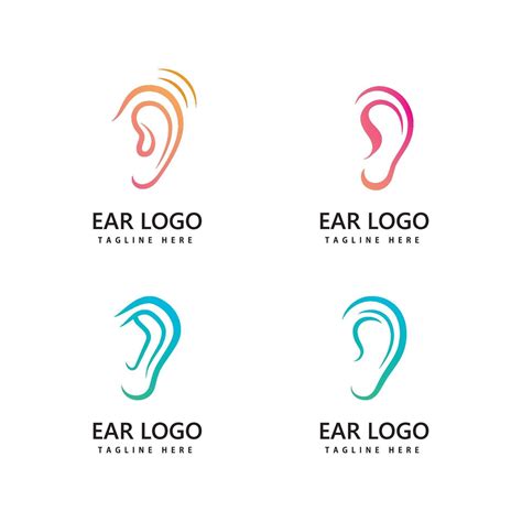 Earhearing Logo Icon Vector Design 3275726 Vector Art At Vecteezy