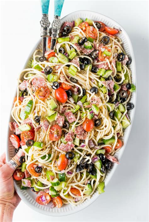 It is also a great dish for parties and barbecues. A Summer Italian Spaghetti Salad recipe with Italian ...