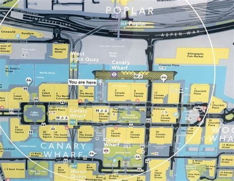 Canary Wharf Elizabeth Line Map