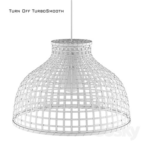 Gottorp Pendant Lamp Shade Bamboo Ikea Pendant Light 3d Model