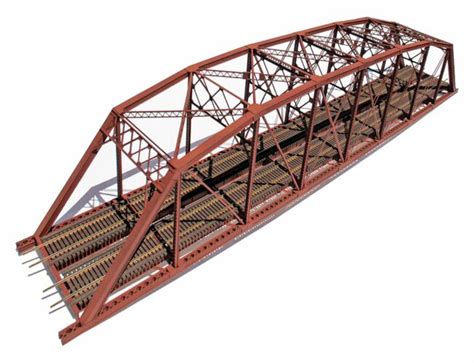 Cent Cal 200 Double Track Heavy Duty Laced Parker Truss Bridge Kit