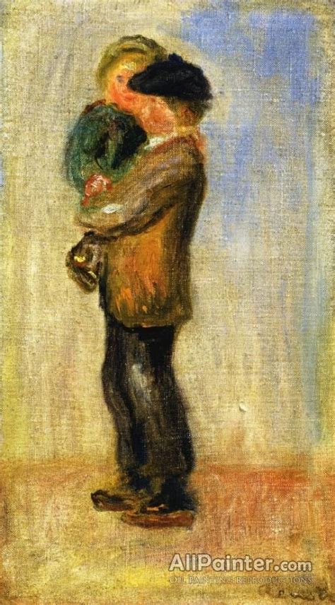 Pierre Auguste Renoir Man Carrying A Boy Oil Painting Reproductions For