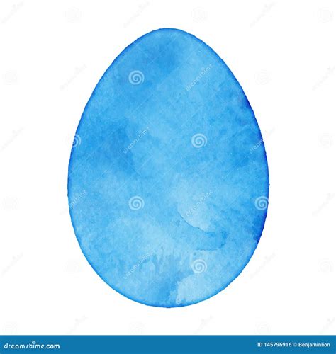 Watercolor Easter Egg Stock Vector Illustration Of Card 145796916
