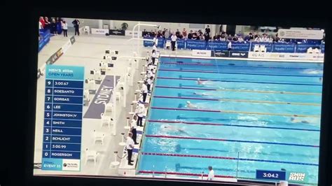 2022 Australian Short Course Championships 400 M Im Final Youtube