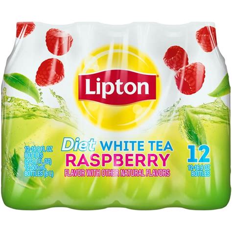 Lipton Diet Raspberry White Tea 12 Pack Hy Vee Aisles Online Grocery
