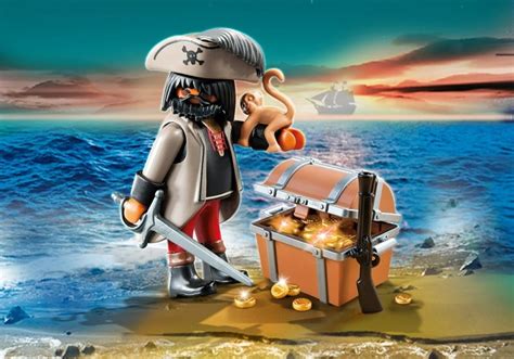 Playmobil Set 4767 Gloomy Pirate With Treasure Chest Klickypedia