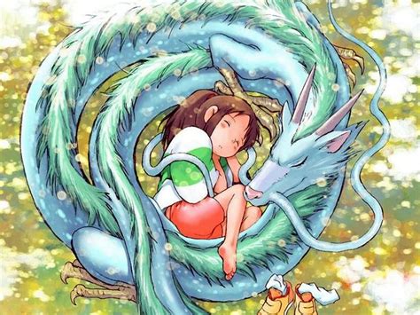 Dragon Haku And Chihiro From Spirited Away Studio Ghibli Art Studio Ghibli Anime