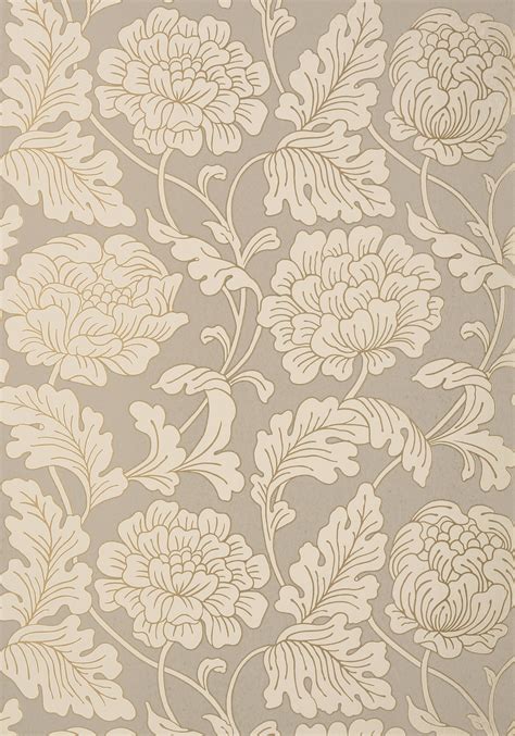 Metallic Floral Wallpaperwallpaperpatternfloral Designbeigerug
