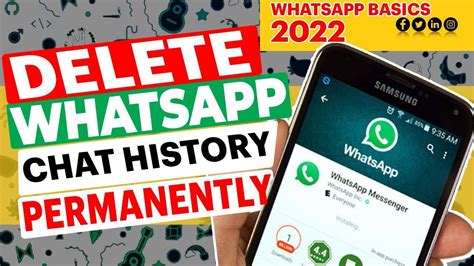 How To Permanently Delete Whatsapp Chat History Do It Yourself Youtube