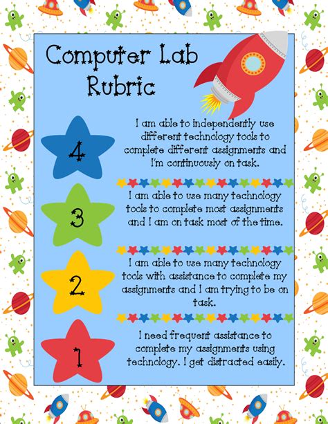 Tce Computer Lab Computer Lab Rubrics