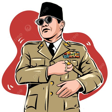 Image Illustration Of The First President Of The Republic Of Indonesia