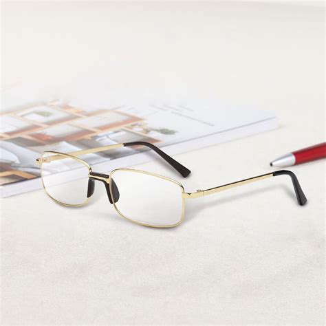 bifocal reading glasses half frame 1 0 4 0 unisex gold quality bifocals nwt ebay