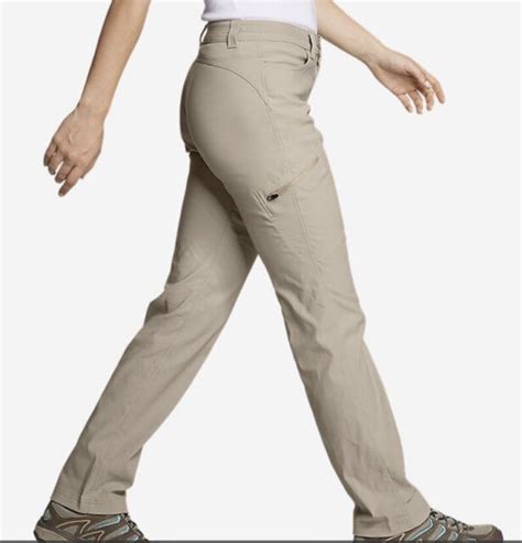 Eddie Bauer First Ascent Guide Pro Womens Hiking Pants Sz 6 Beige Zip Pockets Ebay