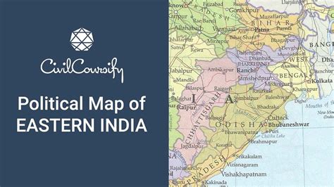 Political Map Of Eastern India Indian Geography Mapping Free Course