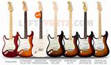 Different Fender Guitars Pictures