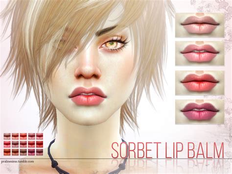 Sorbet Lip Balm By Pralinesims At Tsr Sims 4 Updates